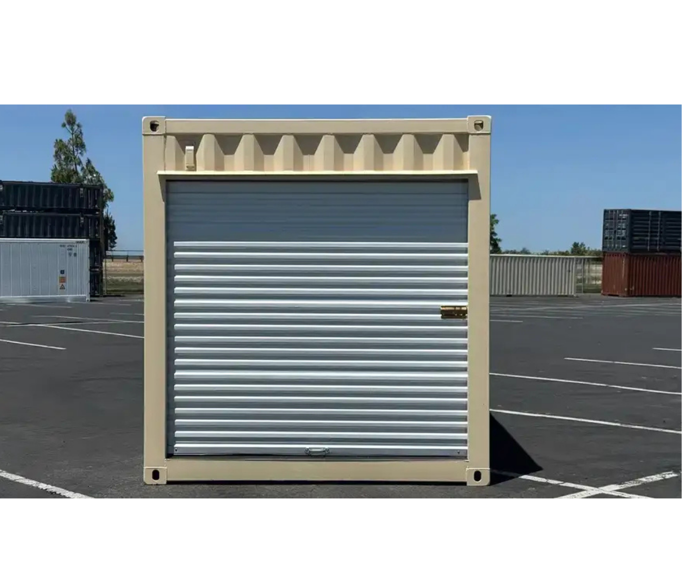 16ft Refurbished Storage Container with Roll-Up Door - Image 2