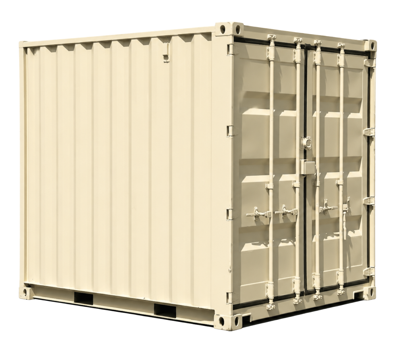 10ft Refurbished Storage Container with Cargo door - Image 2