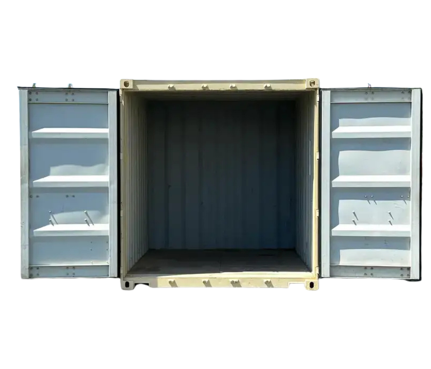 10ft Refurbished Storage Container with Cargo door - Image 3