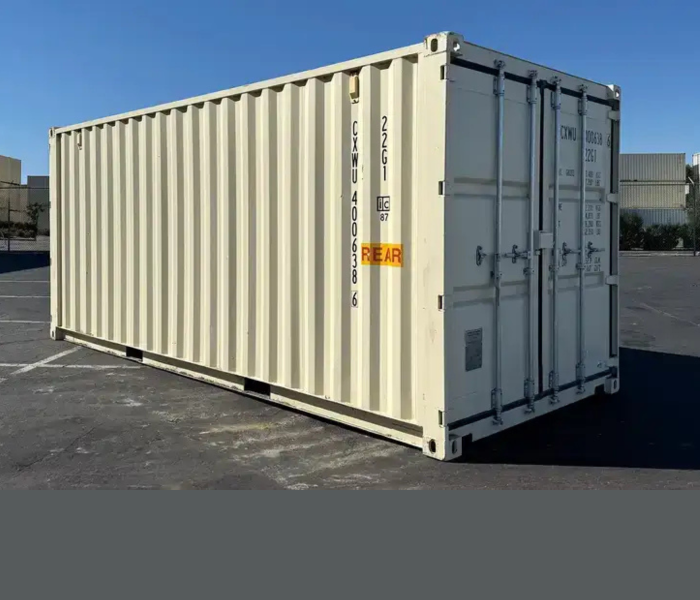 20ft New Shipping Container with Doors on Both Ends - Image 3