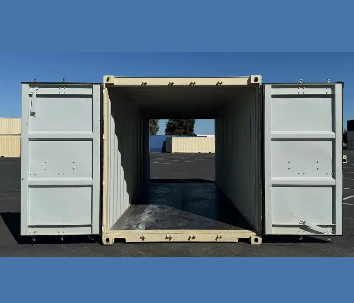 20ft New Shipping Container with Doors on Both Ends - Image 2