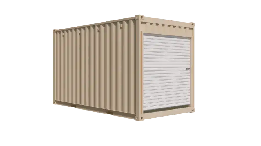 16ft Refurbished High Cube Storage Container w/ Roll-Up Door - Image 4