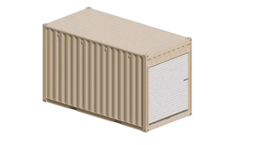 16ft Refurbished High Cube Storage Container w/ Roll-Up Door - Image 2
