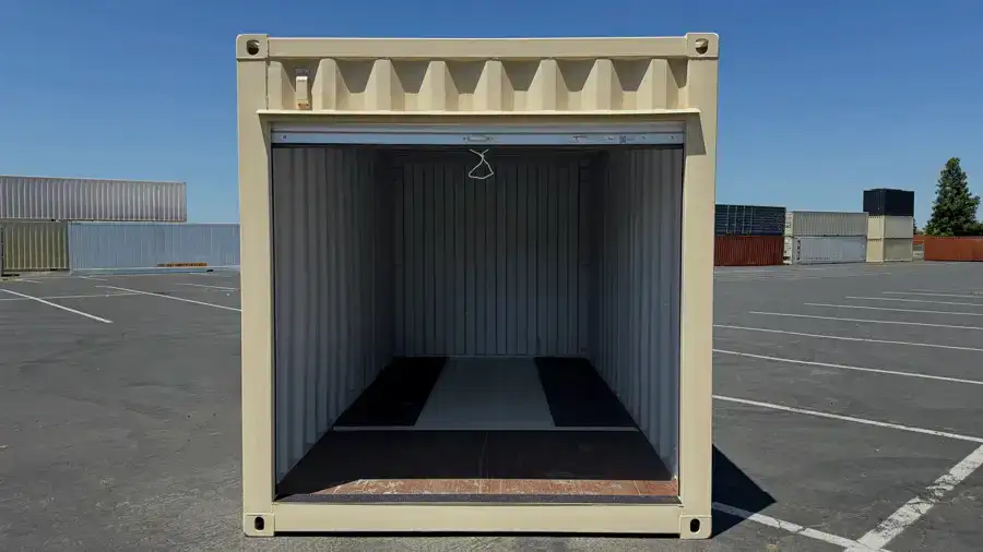 16ft Refurbished High Cube Storage Container w/ Roll-Up Door - Image 3