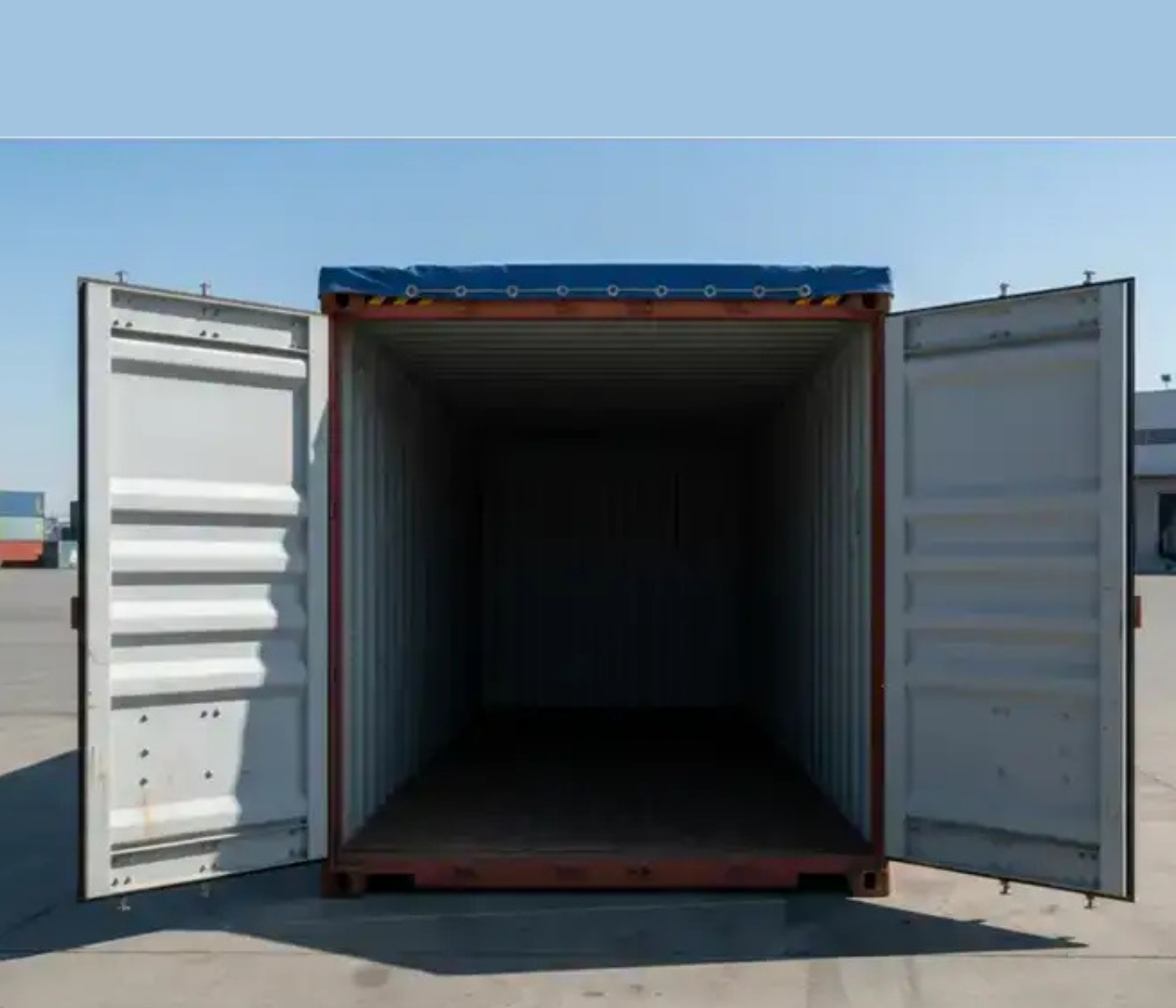 20ft Used Open Top Soft Roof Shipping Container - Image 2