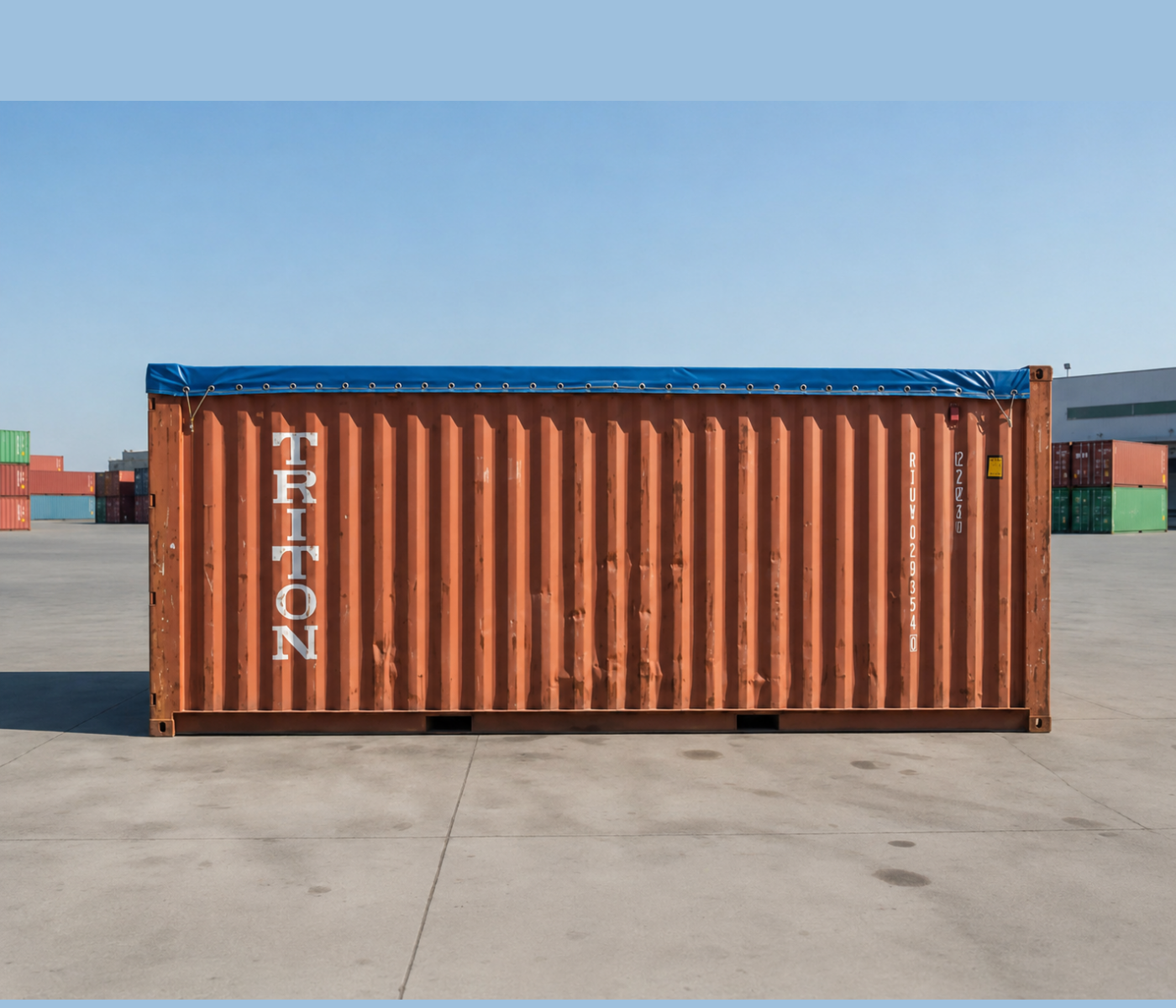 20ft Used Open Top Soft Roof Shipping Container - Image 4