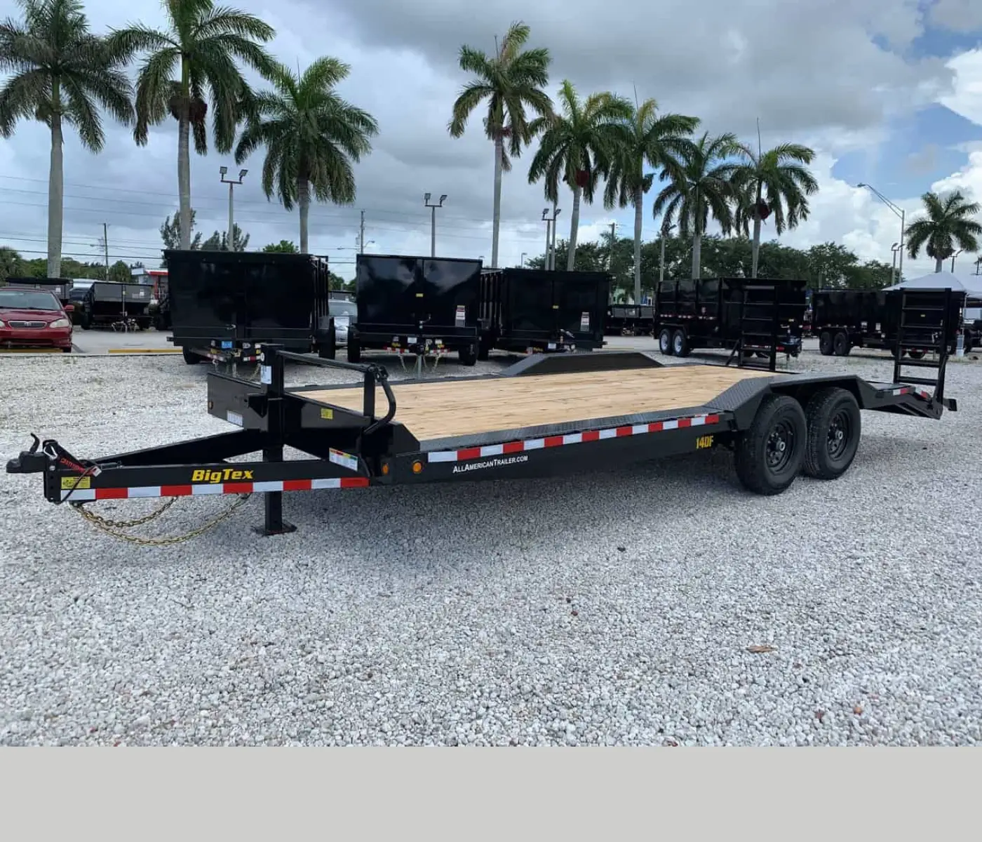 BIG TEX 8.5×20 FULL WIDTH EQUIPMENT TRAILER 7 TON 14DF-20