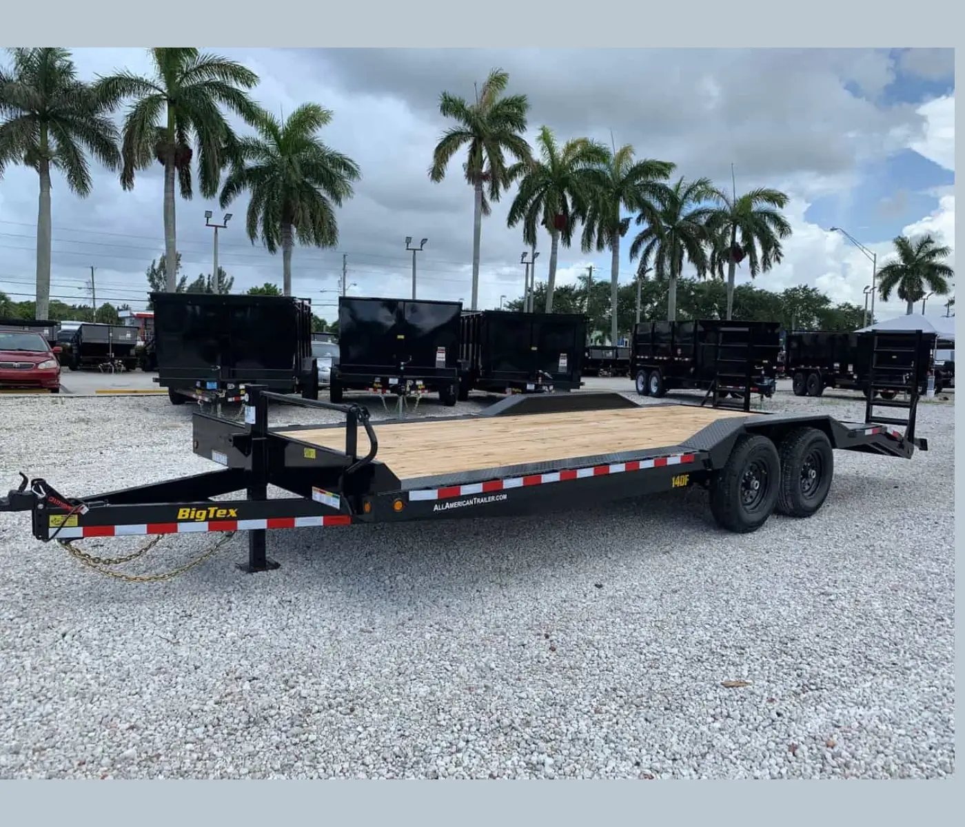 BIG TEX 8.5×22 FULL WIDTH EQUIPMENT TRAILER 7 TON 14DF-22 - Image 2