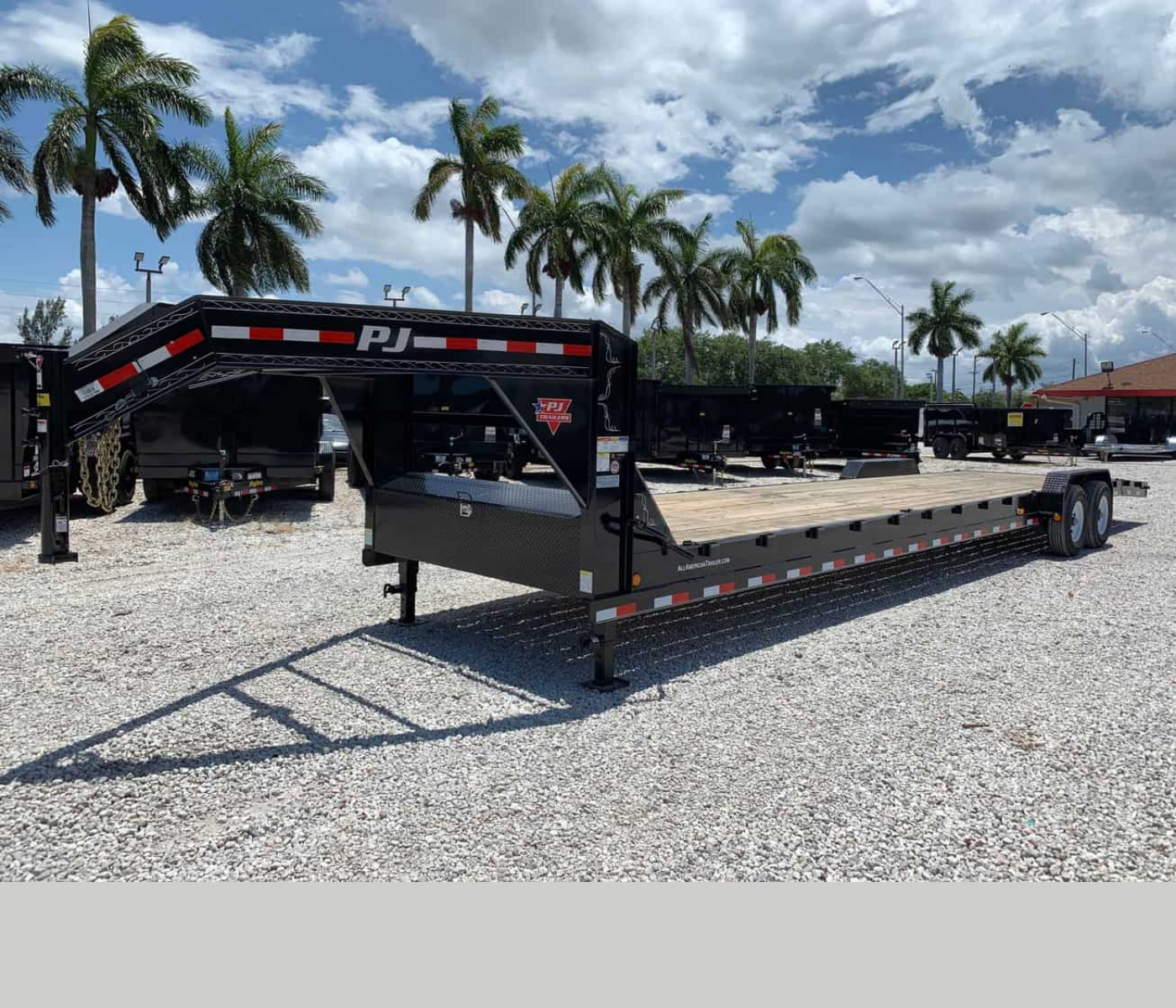 PJ 36′ GOOSENECK CAR HAULER 7 TON C8-362