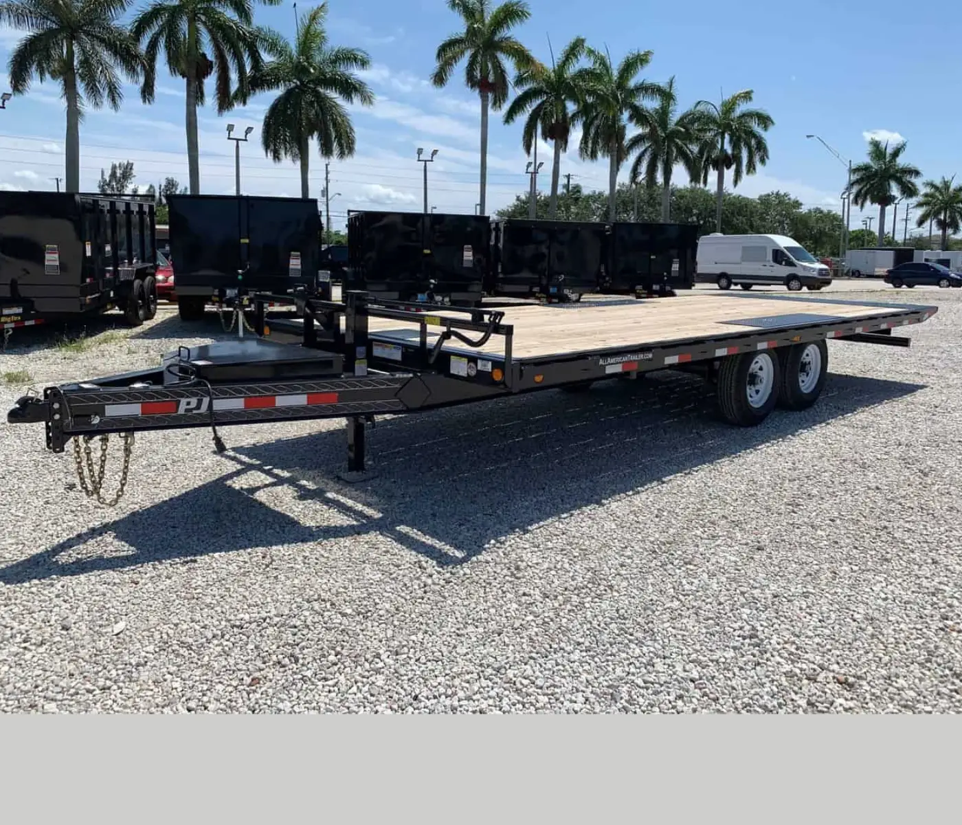 PJ 24′ DECKOVER TILT TRAILER 7 TON T8-242