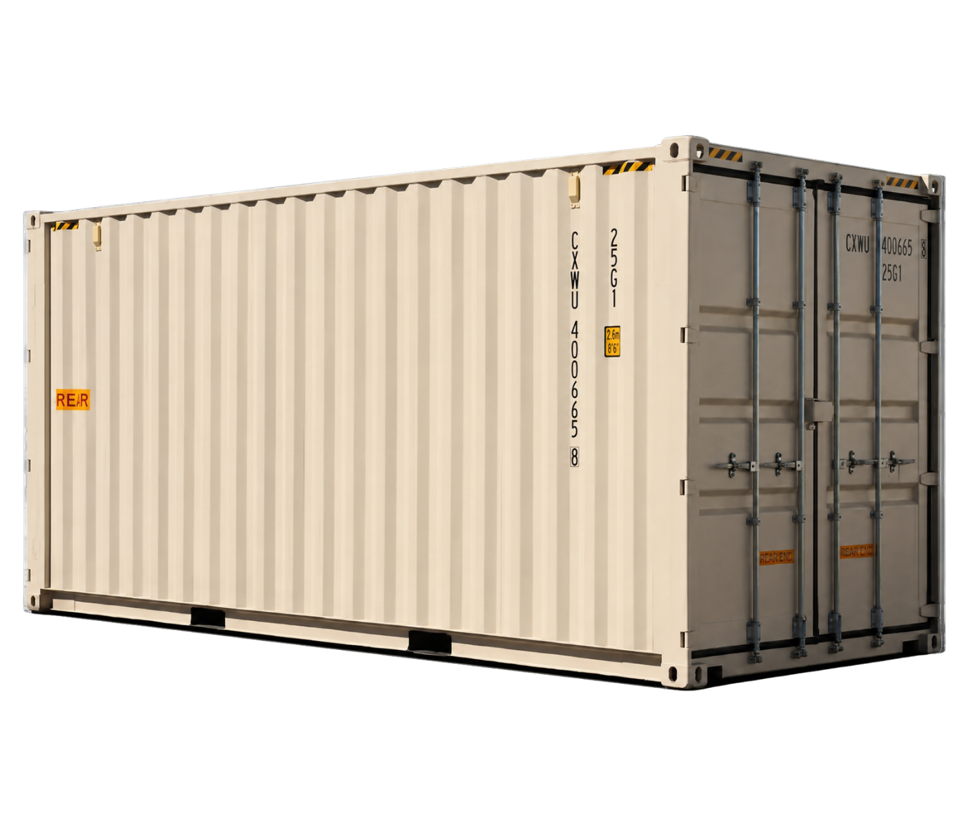20ft New High Cube Shipping Container with Doors on Both Ends