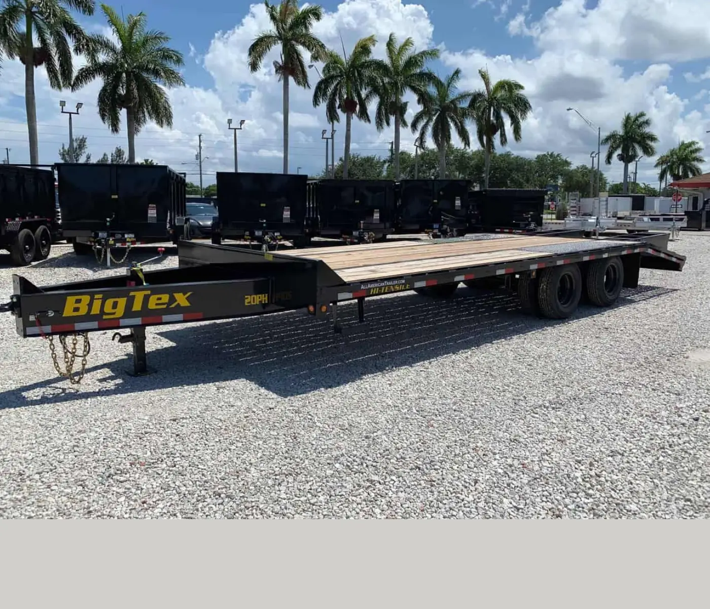 BIG TEX 25′ DECKOVER TRAILER 10 TON 20PH-20+5