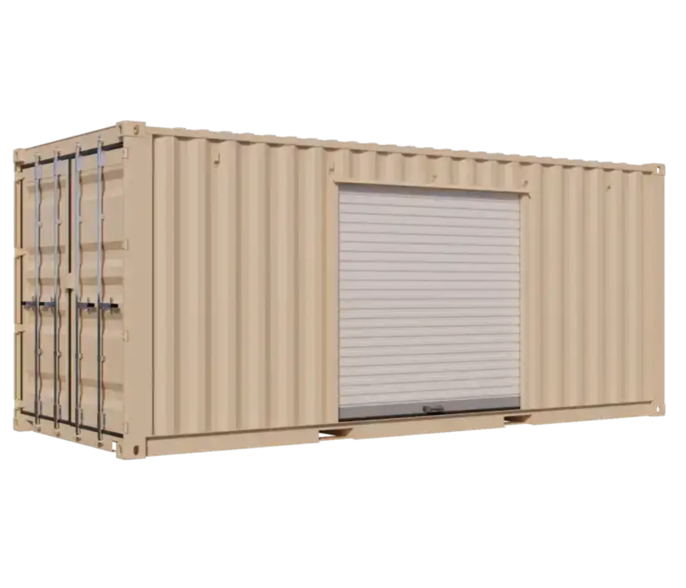 20ft New Storage Container w/ One 8ft Roll-up Doors on Right Side