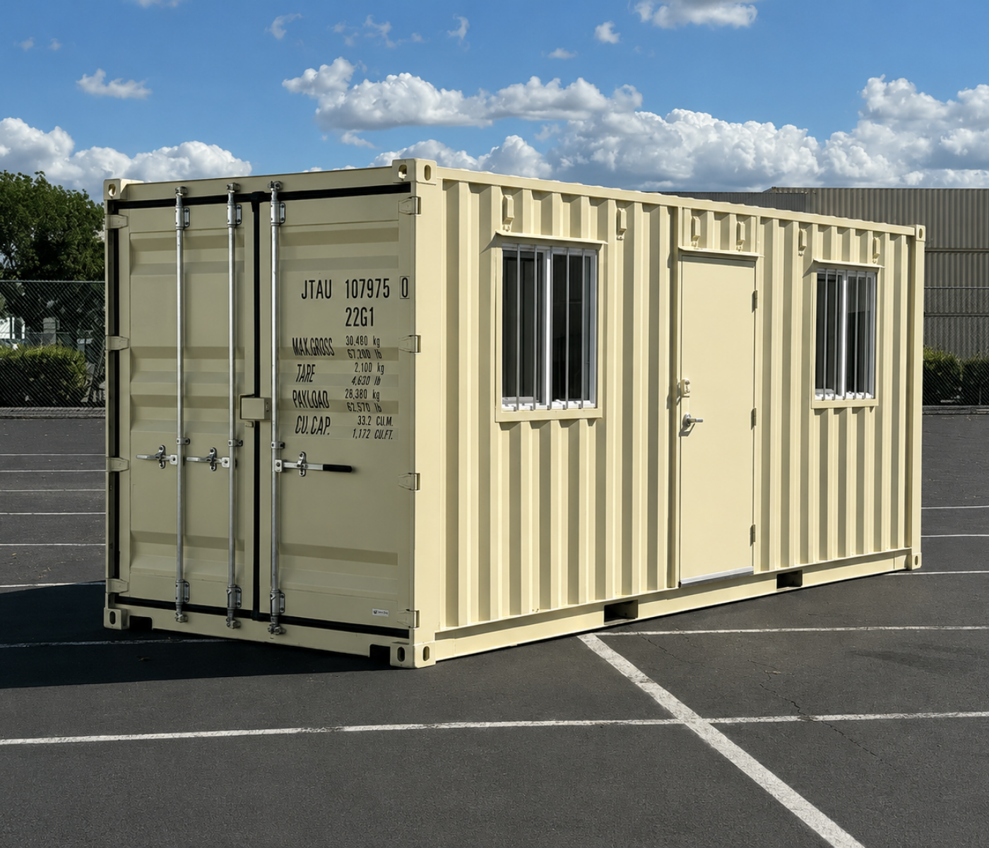 20ft New Ground Level Office Container - Image 3