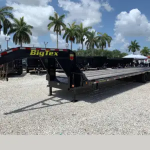 BIG TEX 30′ GOOSENECK TRAILER 13 TON TANDEM DUAL 25GN-25+5 MEGA RAMPS