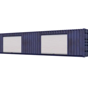 40ft Used Storage Container w/ Two 10ft Roll-up Doors on Left Side