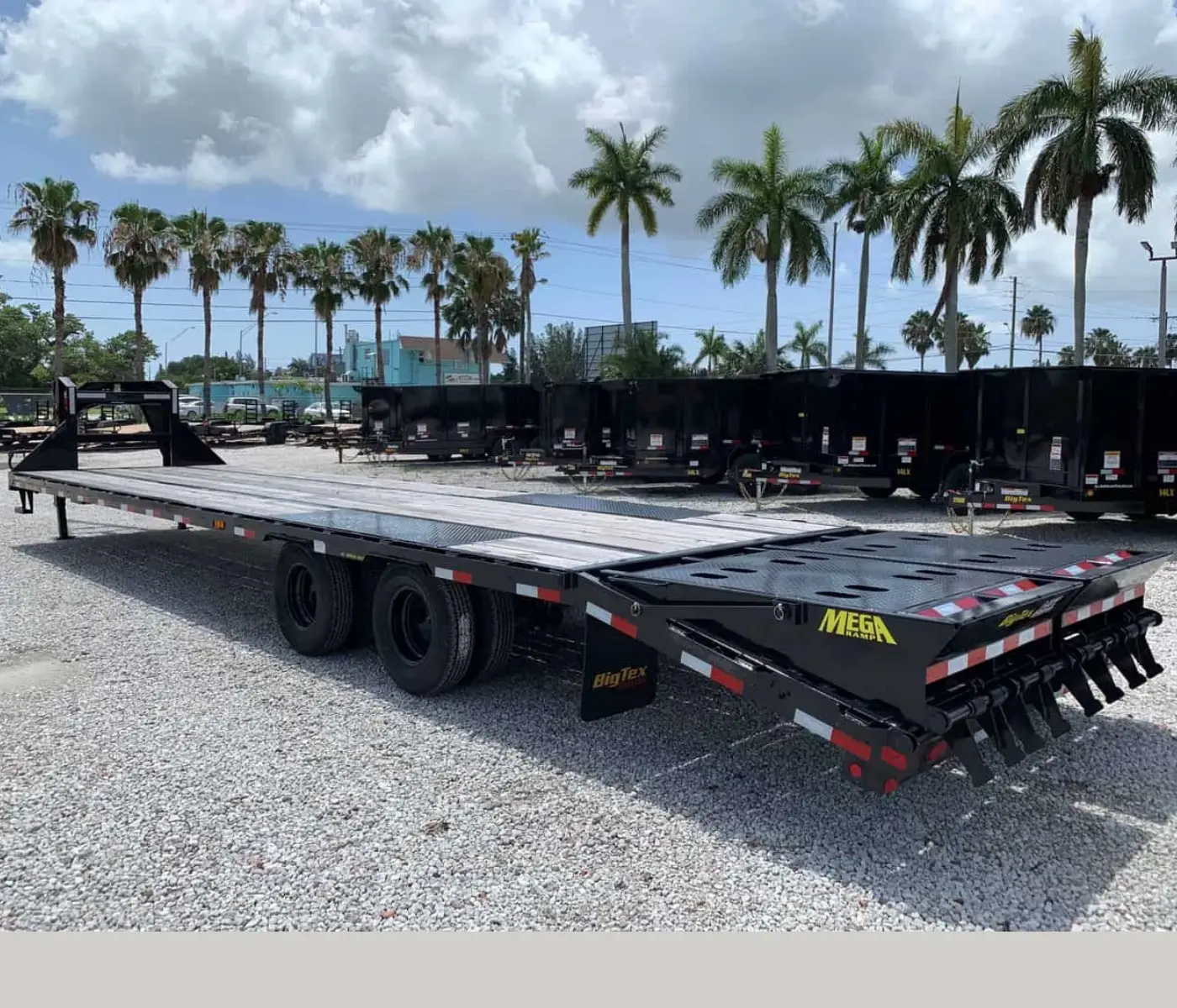 BIG TEX 30′ GOOSENECK TRAILER 13 TON TANDEM DUAL 25GN-25+5 MEGA RAMPS - Image 2