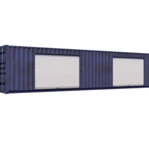 40ft Used Storage Container w/ Two 10ft Roll-up Doors on Right Side