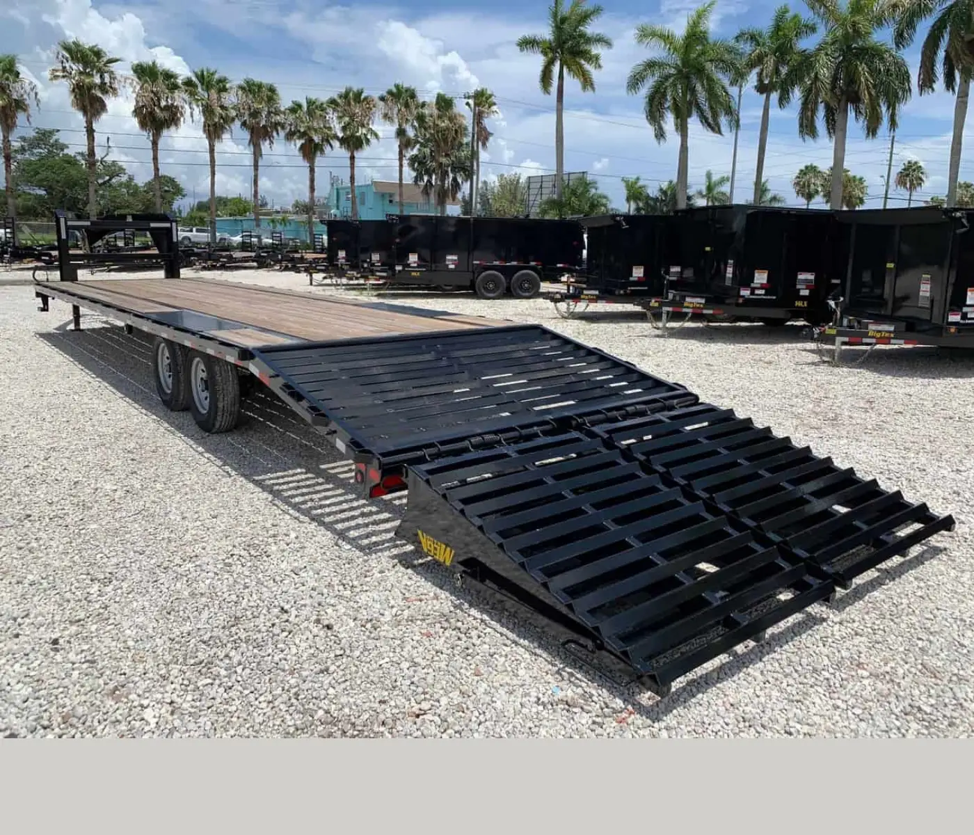 BIG TEX 30′ GOOSENECK TRAILER 7 TON 14GN-25+5 MEGA RAMPS 15,900# GVWR