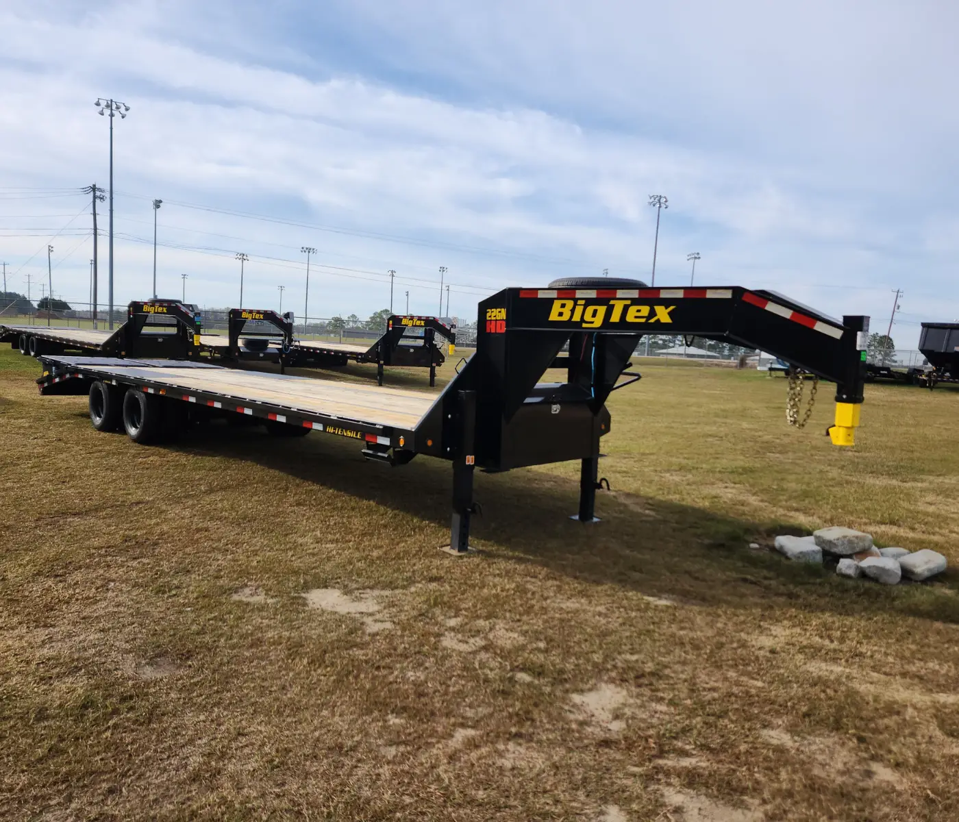 BIG TEX 33′ GOOSENECK TRAILER 12 TON 22GN-28+5 MEGA RAMPS