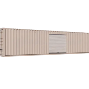 40ft Refurbished Storage Container w/ One 8ft Roll-up Door on Right Side