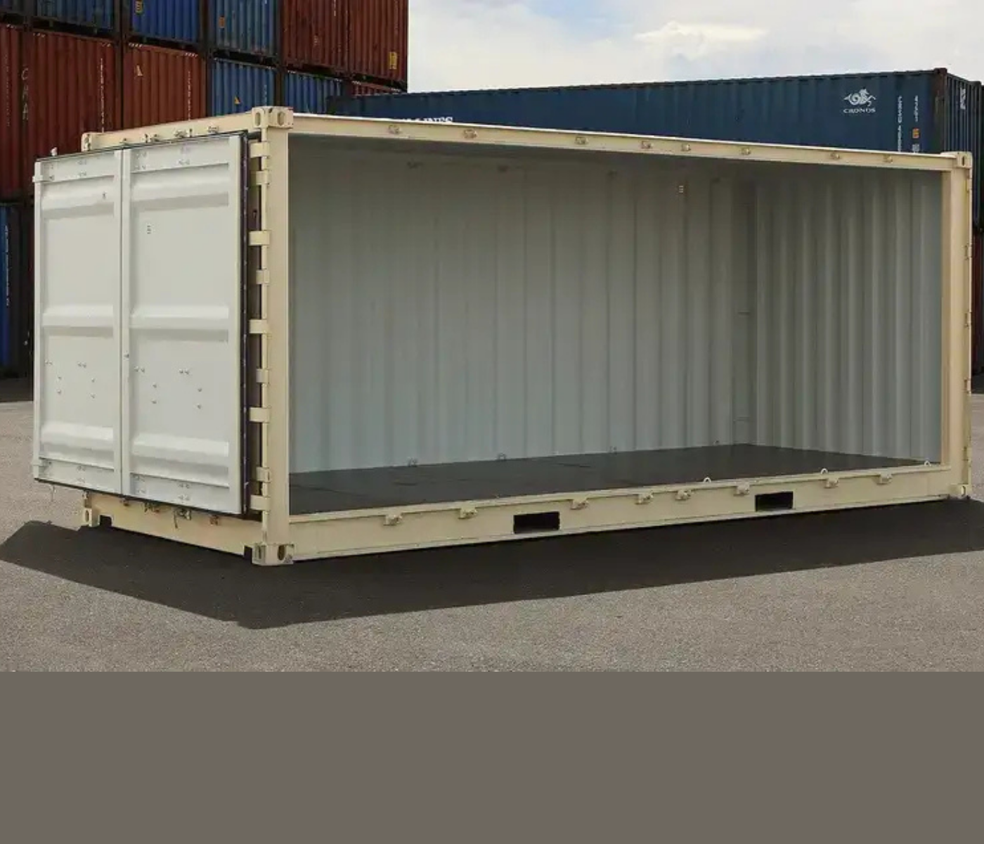 20ft New Open Side Shipping Container - Image 3