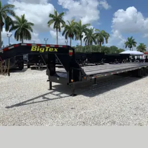 BIG TEX 33′ GOOSENECK TRAILER 13 TON TANDEM DUAL 25GN-28+5 MEGA RAMPS