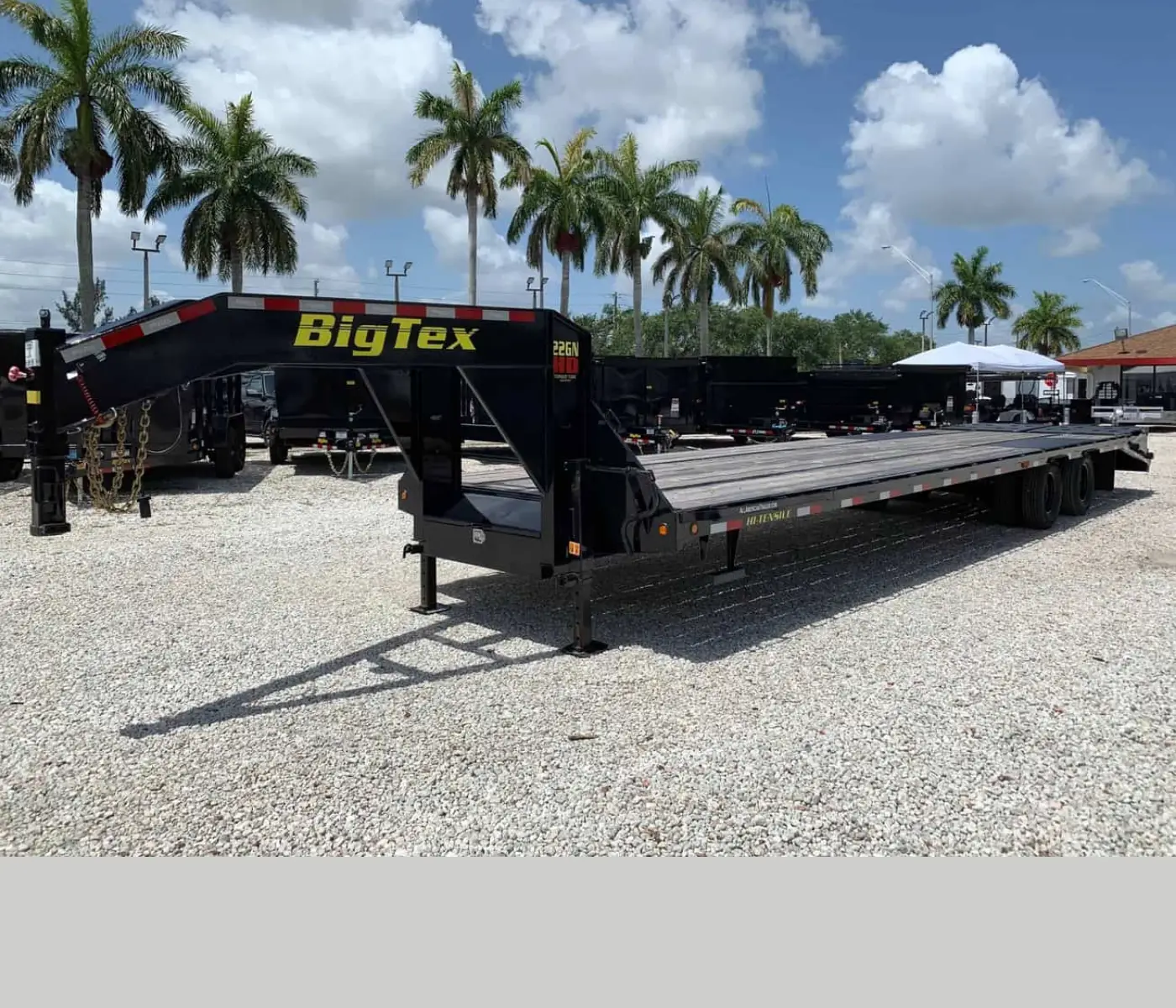 BIG TEX 33′ GOOSENECK TRAILER 13 TON TANDEM DUAL 25GN-28+5 MEGA RAMPS
