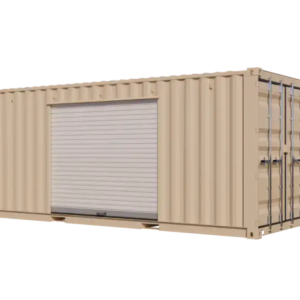 20ft New Storage Container w/ One 8ft Roll-up Doors on Left Side