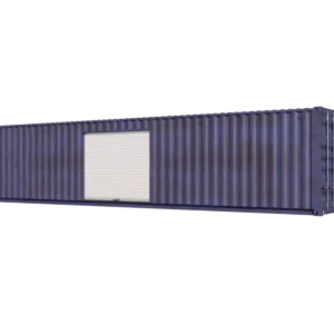 40ft Used Storage Container w/ One 10ft Roll-up Door on Left Side