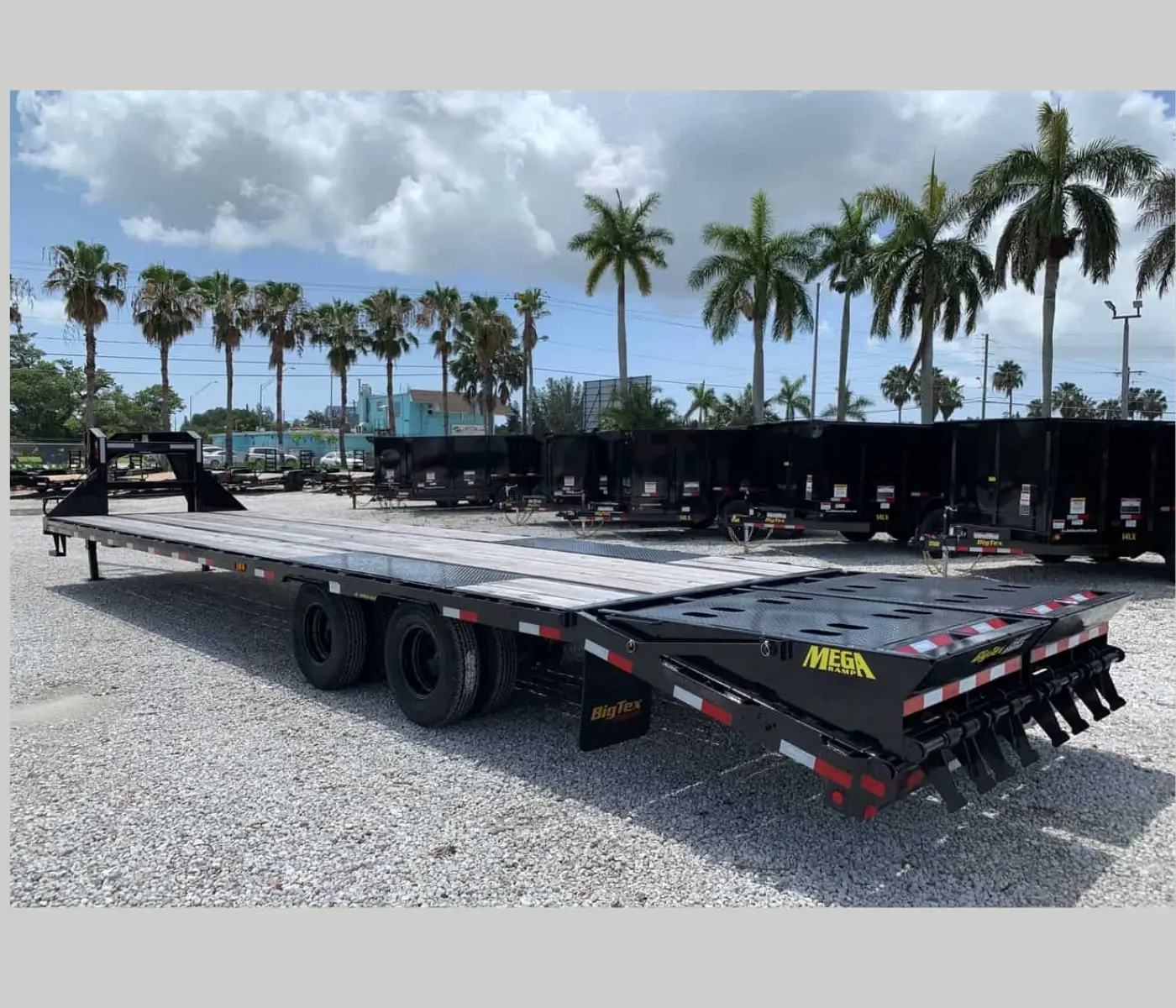 BIG TEX 33′ GOOSENECK TRAILER 13 TON TANDEM DUAL 25GN-28+5 MEGA RAMPS - Image 2
