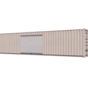40ft Refurbished Storage Container w/ One 10ft Roll-up Door on Left Side