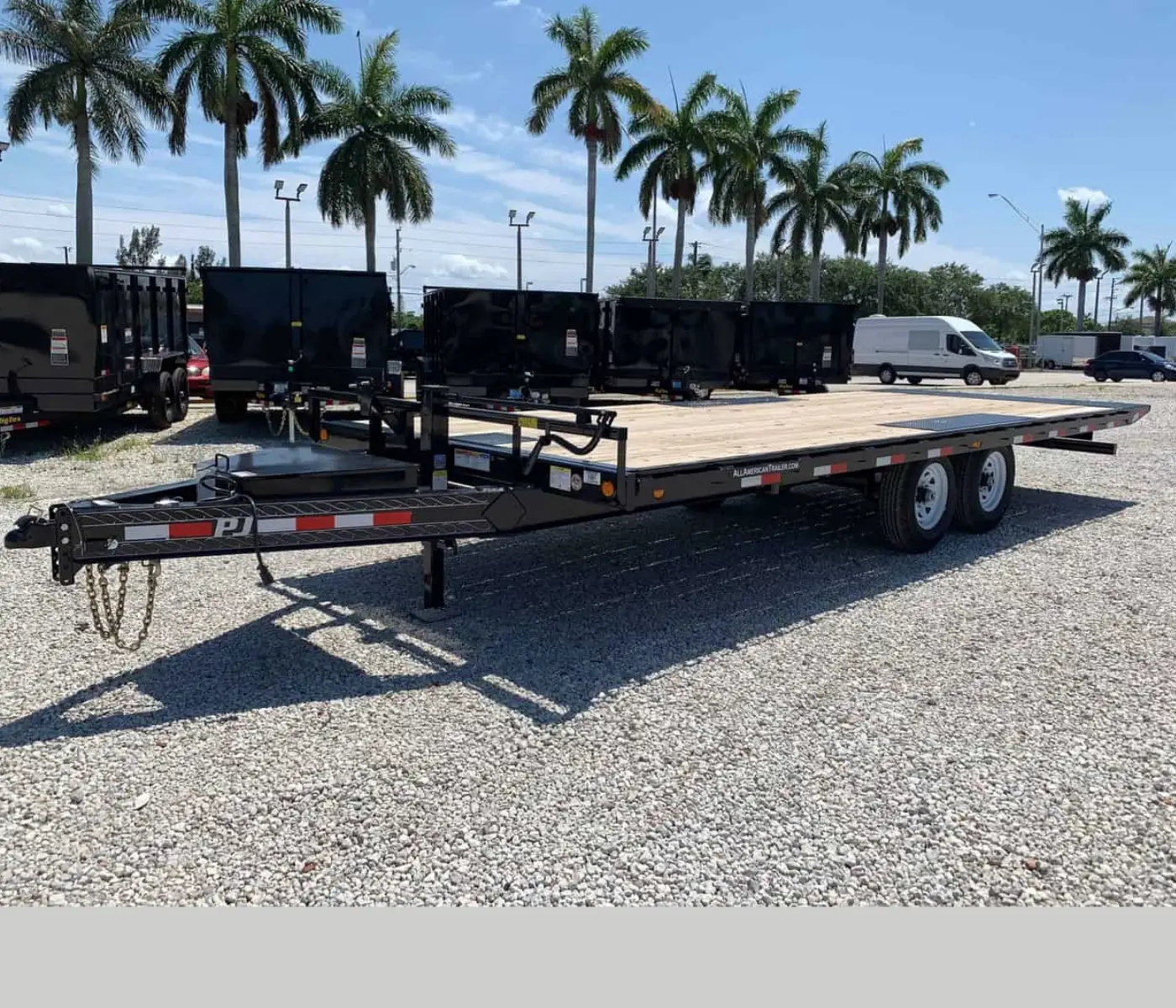 PJ 24′ DECKOVER TILT TRAILER 7 TON T8-24