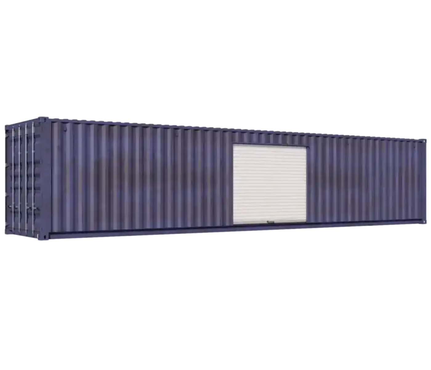 40ft Used Storage Container w/ One 10ft Roll-up Door on Right Side