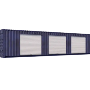 40ft Used Storage Container w/ Three 8ft Roll-up Doors on Right Side
