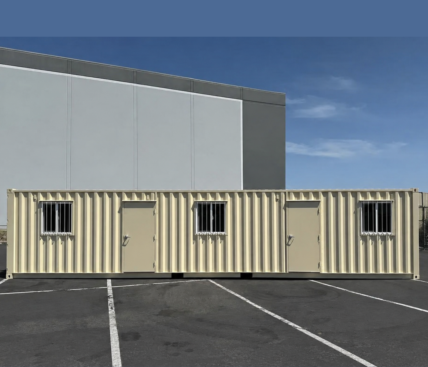 40ft New Ground Level Office Container - Image 2