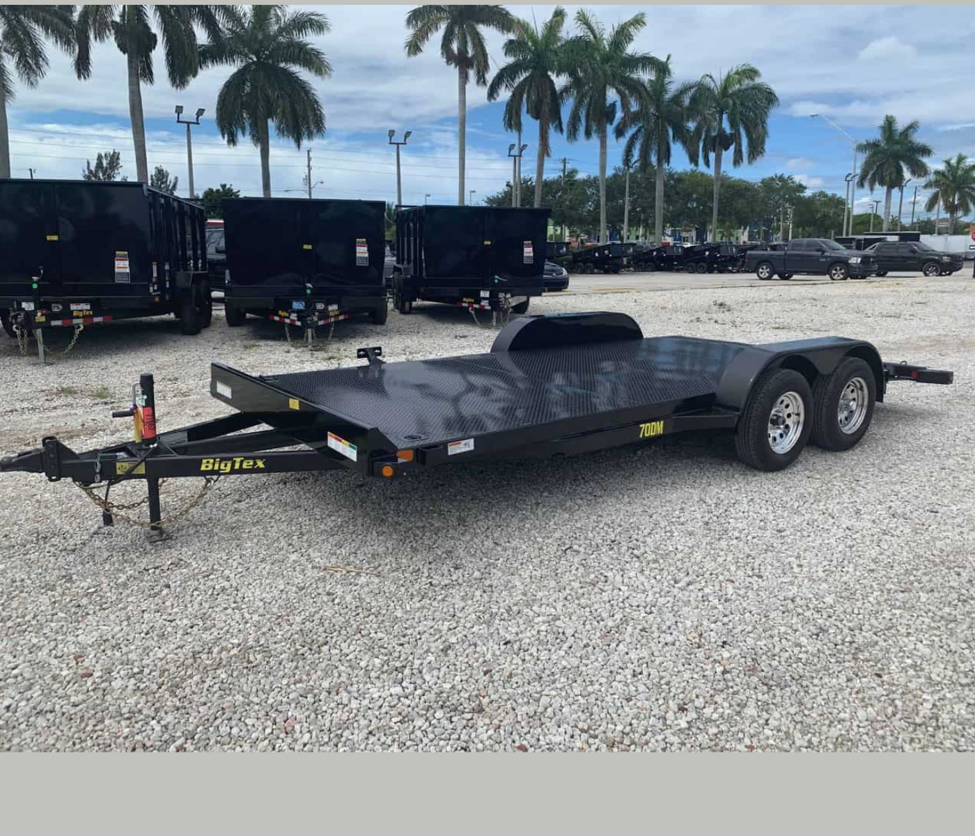 BIG TEX 7×18 STEEL DECK CAR TRAILER 70DM-18
