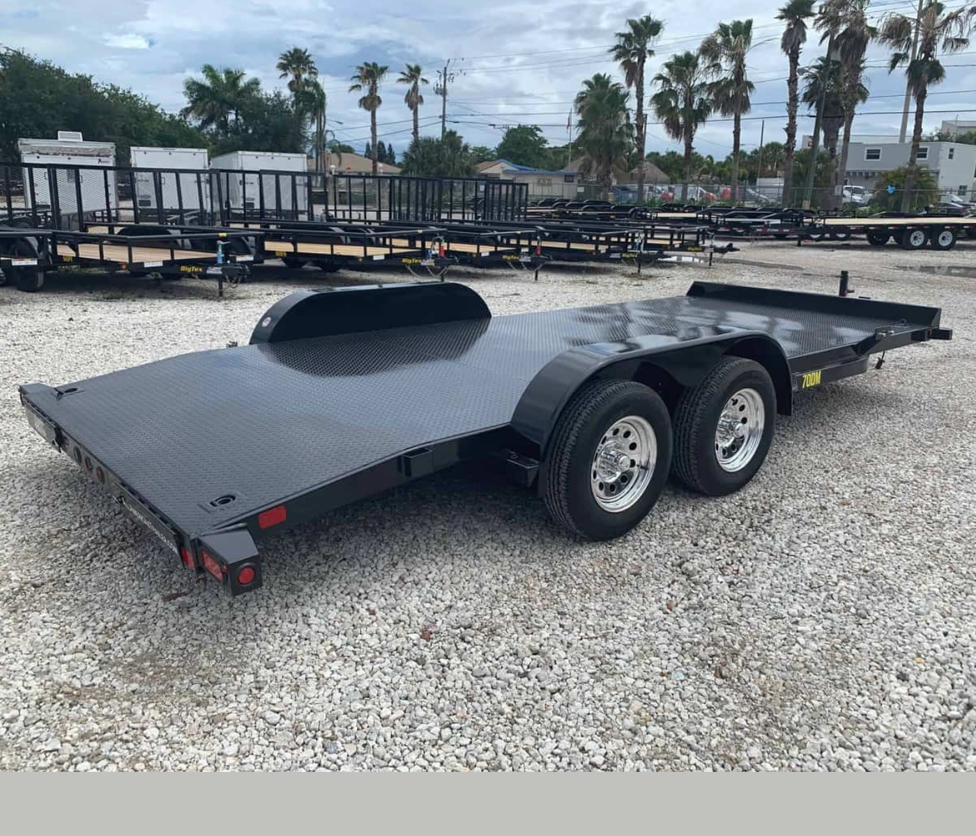BIG TEX 7×18 STEEL DECK CAR TRAILER 70DM-18 - Image 2