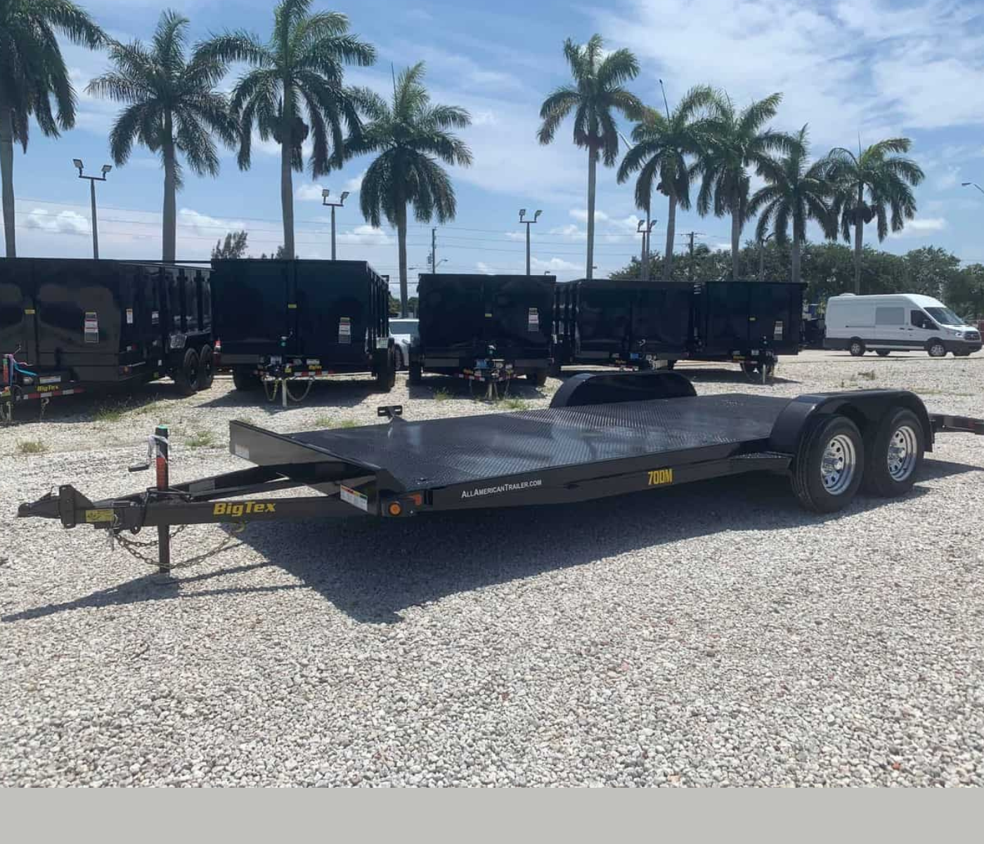 BIG TEX 7×20 STEEL DECK CAR TRAILER 70DM-20