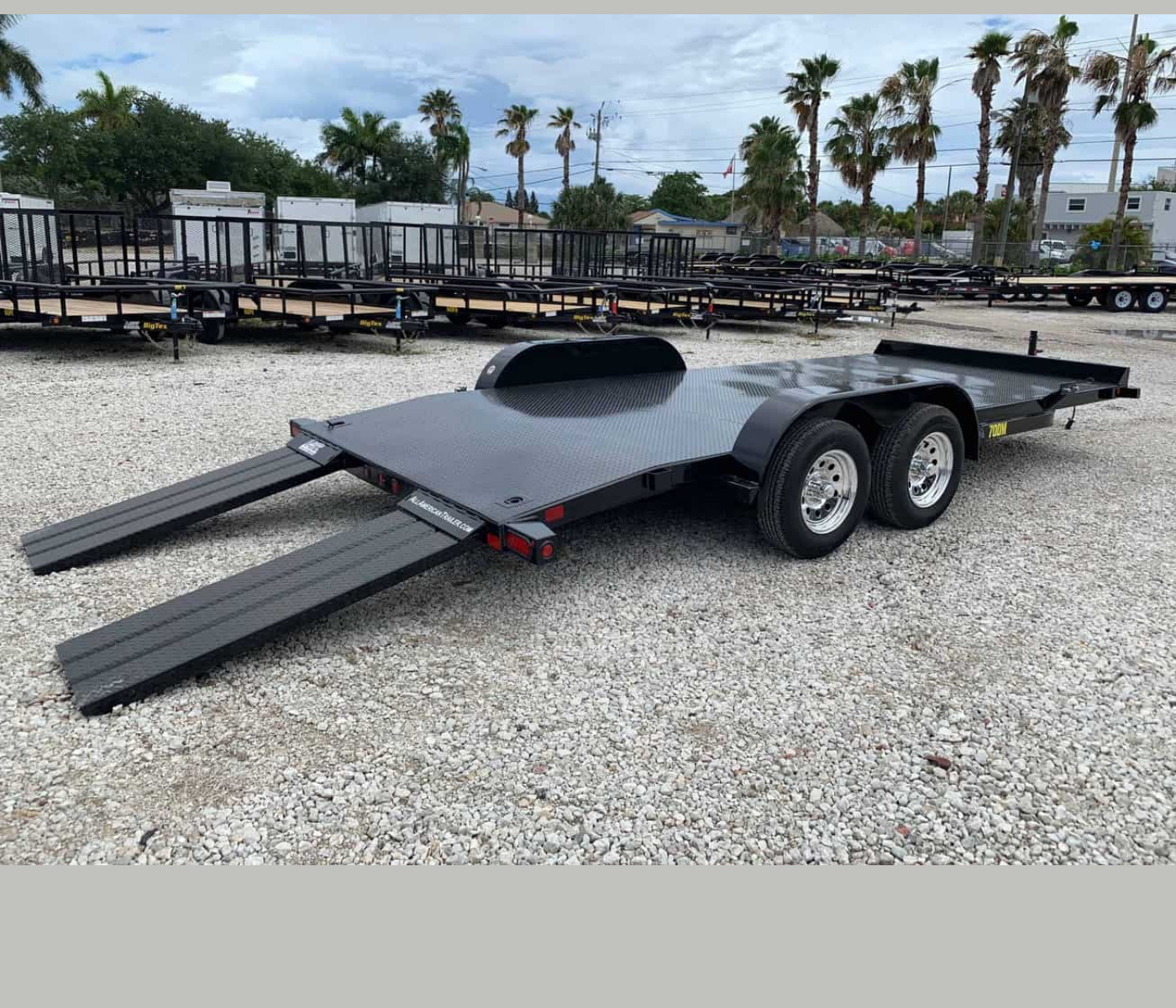 BIG TEX 7×20 STEEL DECK CAR TRAILER 70DM-20 - Image 2