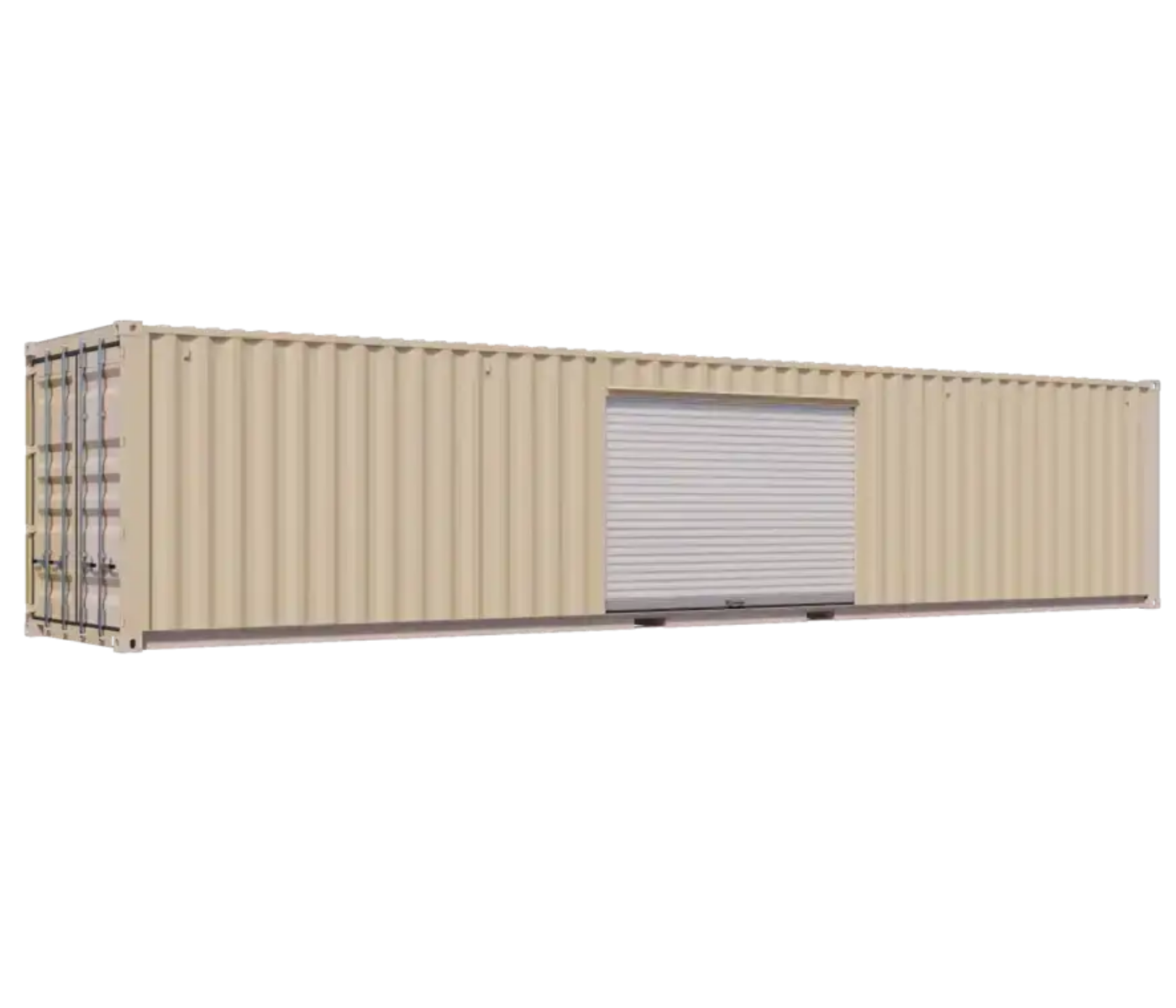 40ft New Storage Container w/ One 10ft Roll-up Door on Right Side