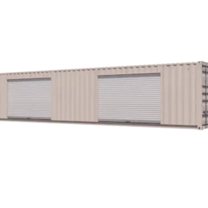 40ft Refurbished Storage Container w/ Two 10ft Roll-up Doors on Left Side